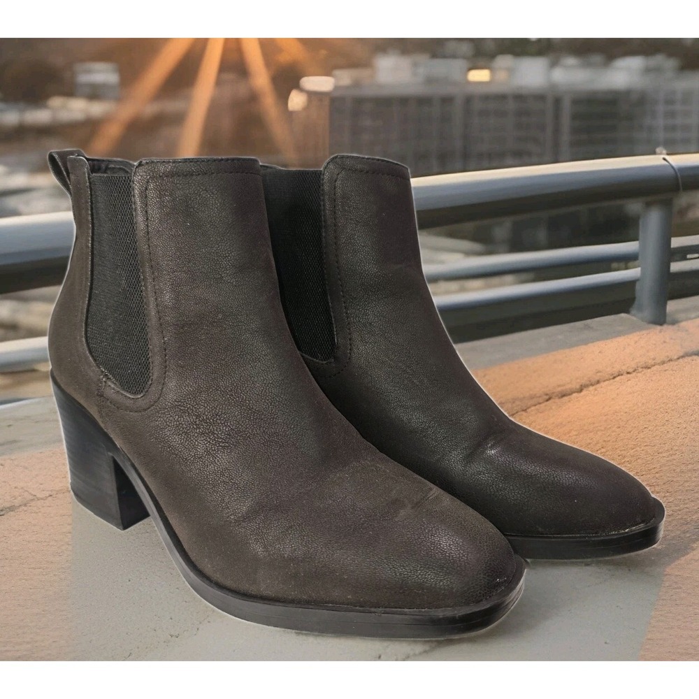 MIA Black Block Heel Ankle Booties‎ – Women's Size 9 Western Chelsea Fall Boots